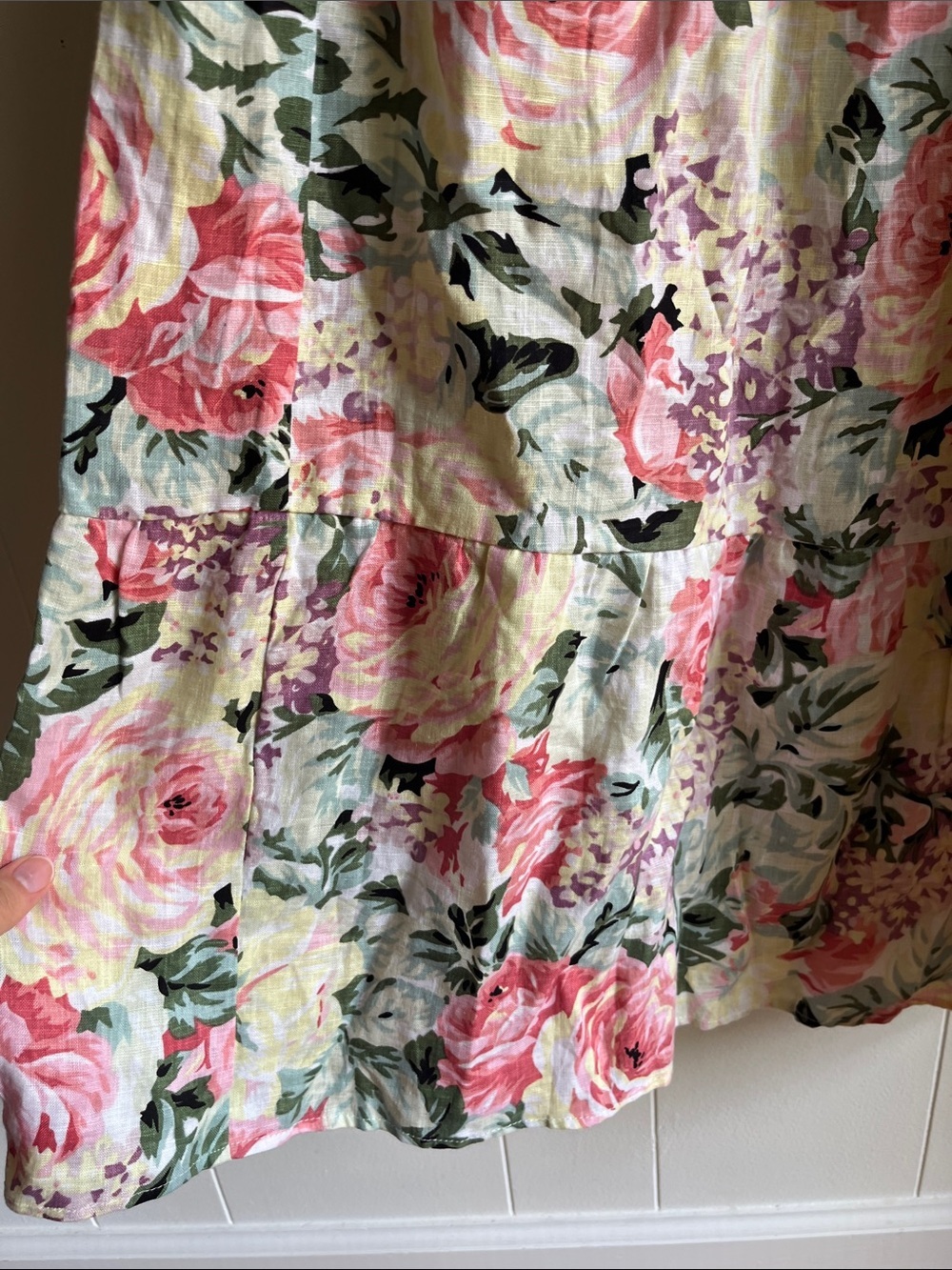 NWT Faithfull the Brand De Christin Venissa Pink Floral Smocked Maxi Dress Sz 10 - Picture 8 of 12